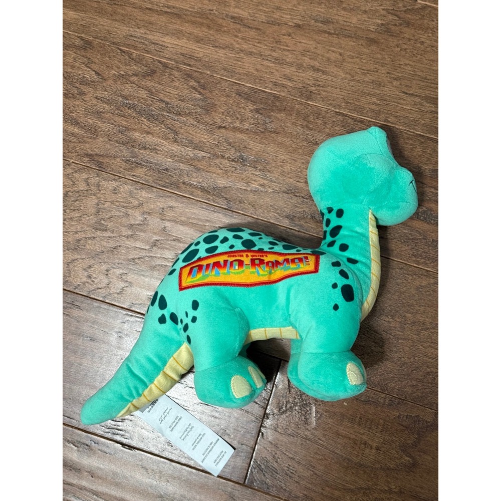 Disney Parks Animal Kingdom Dino-Rama Brontosaurus Dinosaur Plush Teal Green